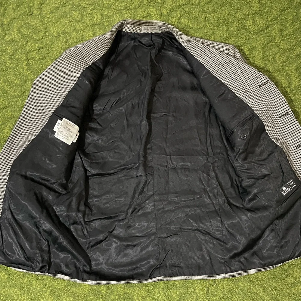 Vintage Mondo Uomo Black and White Checkered Blazer - Picture 3 of 14